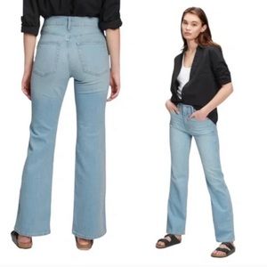 Gap Vintage Flare High Rise Women’s Jeans Light Blue Wash Denim Size 32/ 14 tall